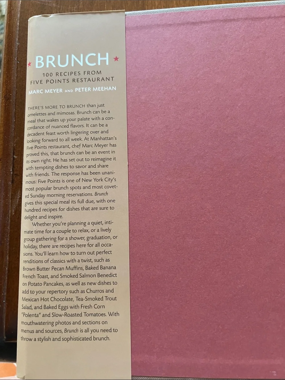 Brunch Cookbook by Marc Meyer & Peter Meehan